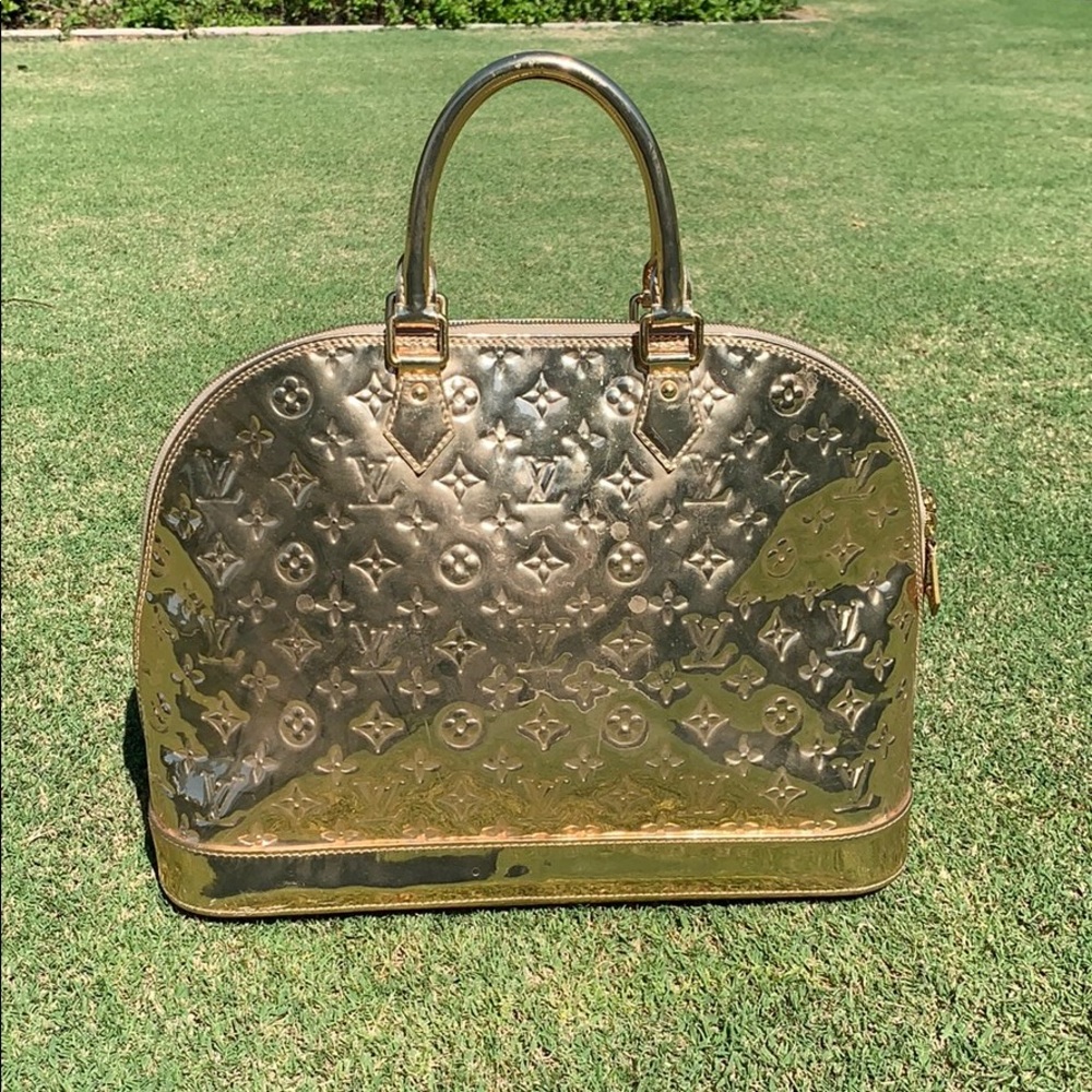 LOUIS VUITTON Mirror Miroir Alma MM Gold